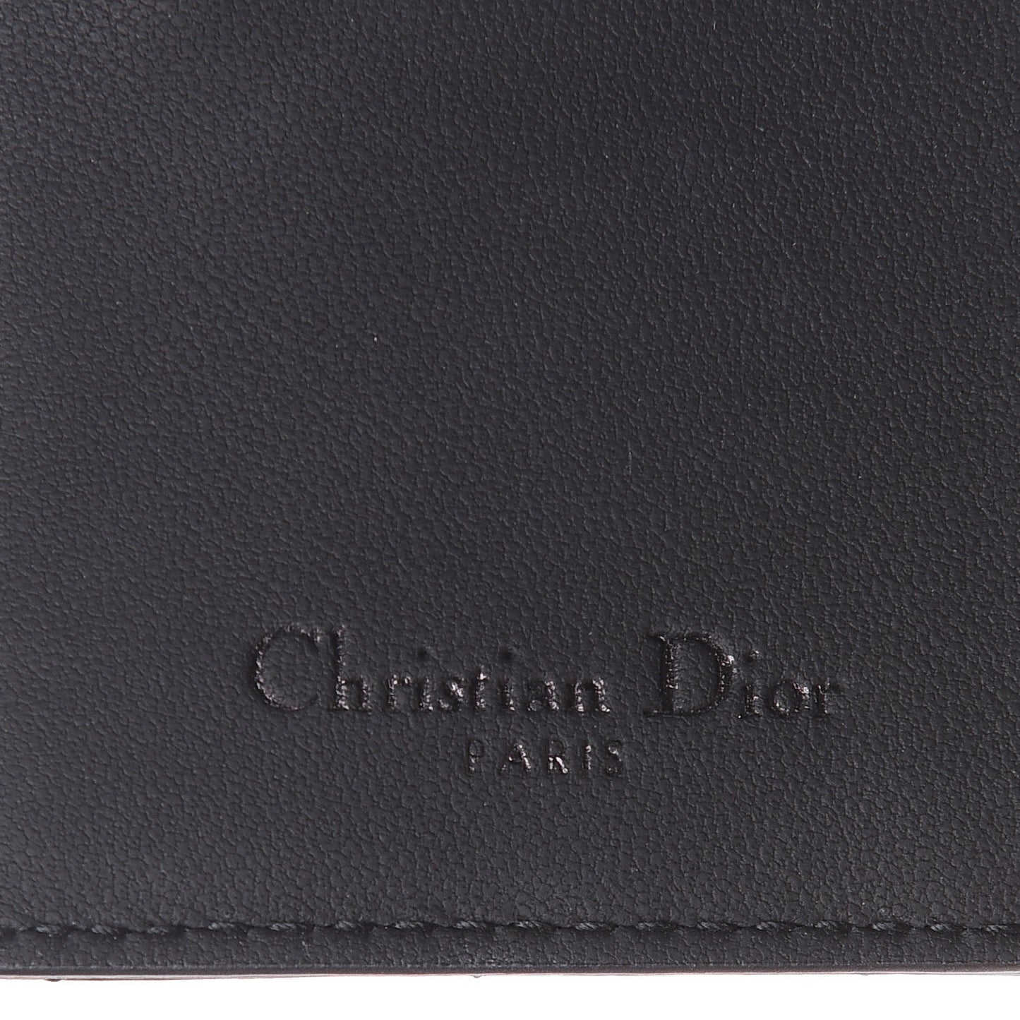 Ultra Matte Calfskin Small Lady Dior Flap Card Holder Black