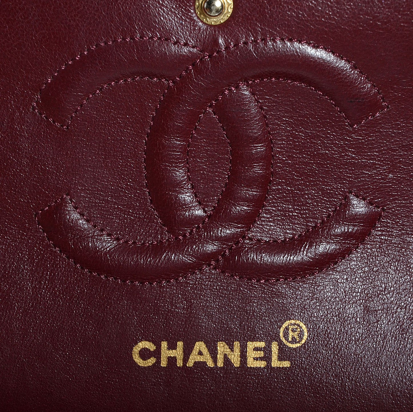 Lambskin Medium Double Flap Black
