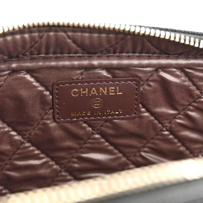 Chanel Caviar Quilted Toiletry Case With Chain Black 6 of 8