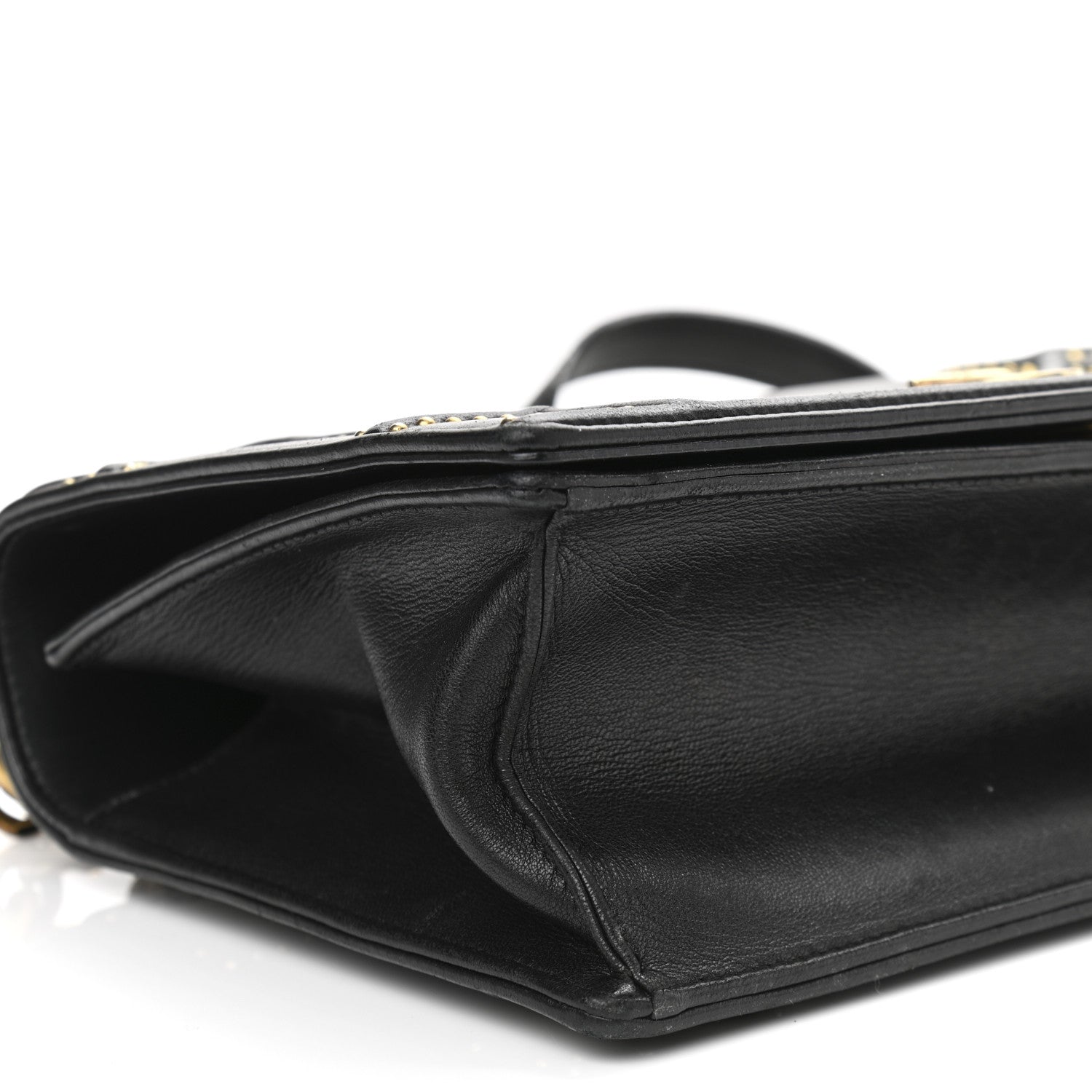 Christian Dior Lambskin Studded Medium Diorama Flap Bag Black 9 of 17
