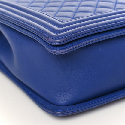 Chanel Calfskin Quilted Large Boy Flap Blue 7 of 10