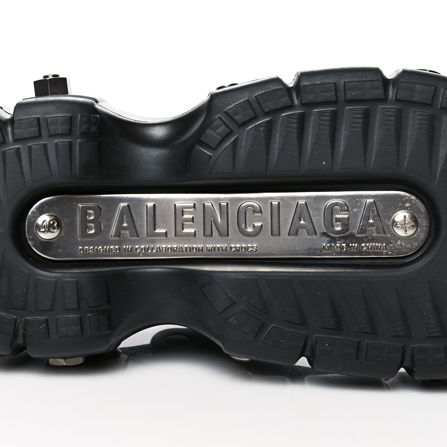 X CROCS Rubber Mens Hardcroc Platform Sandals 43 Black