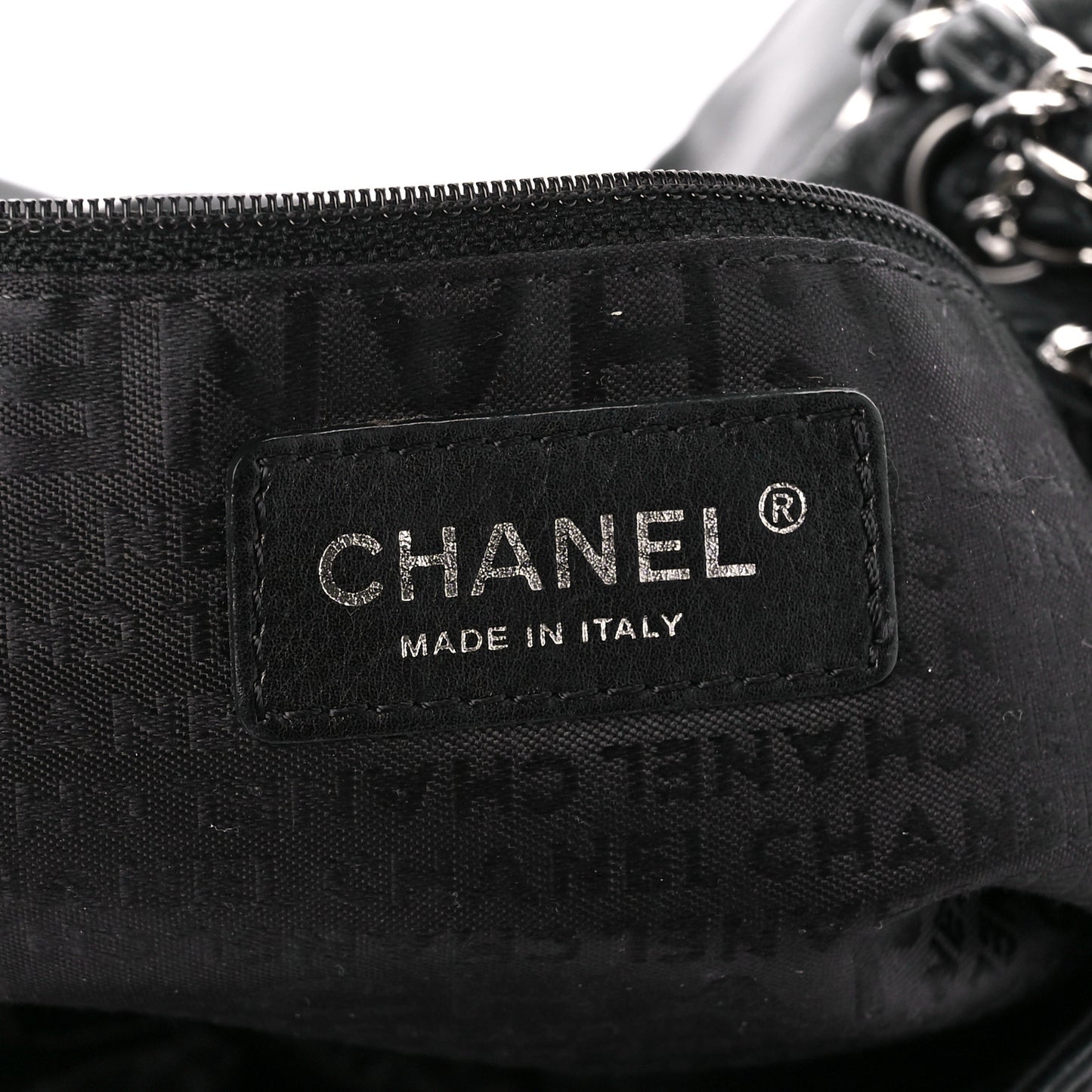Lambskin Quilted Large Mademoiselle Double Flap Black