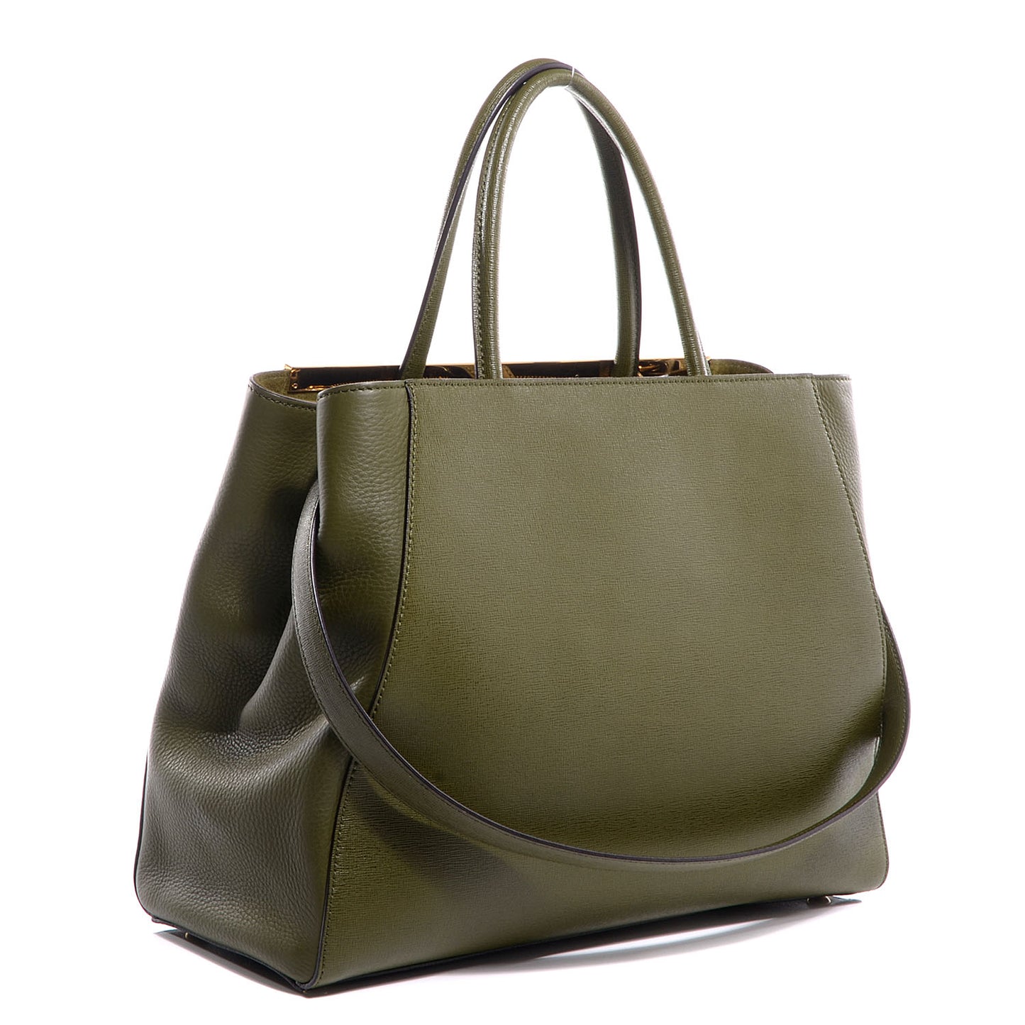 Vitello Elite Flamingo Regular 2Jours Tote Oliva