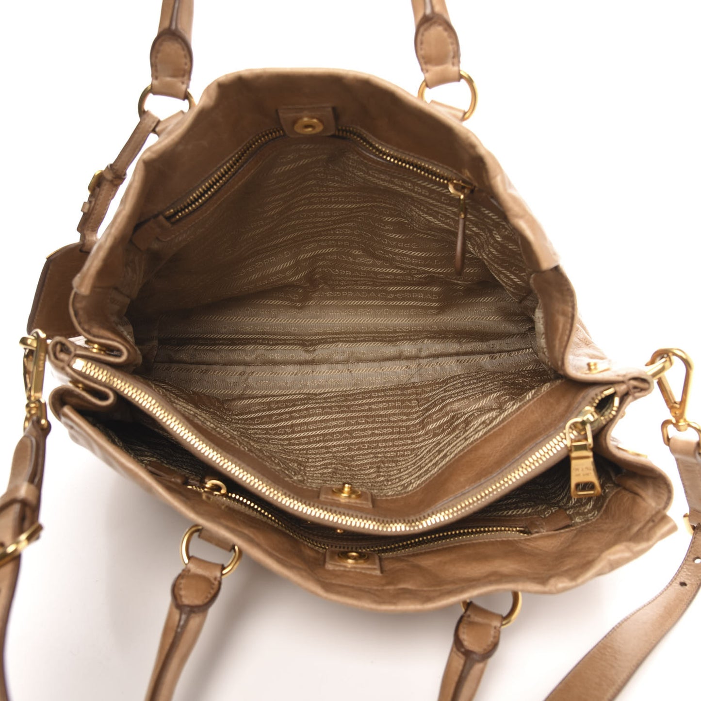 Vitello Shine Top Handle Bag Sughero