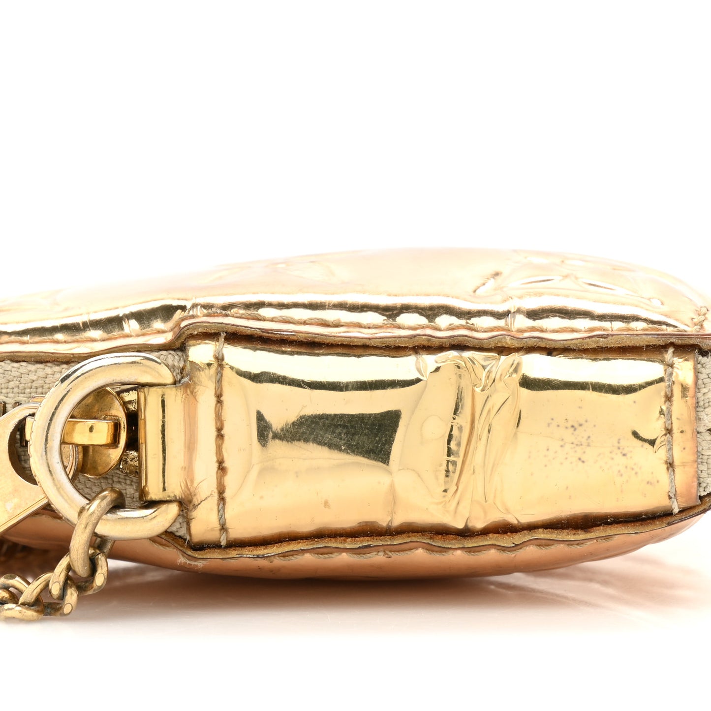 Monogram Miroir Heart Coin Purse Gold