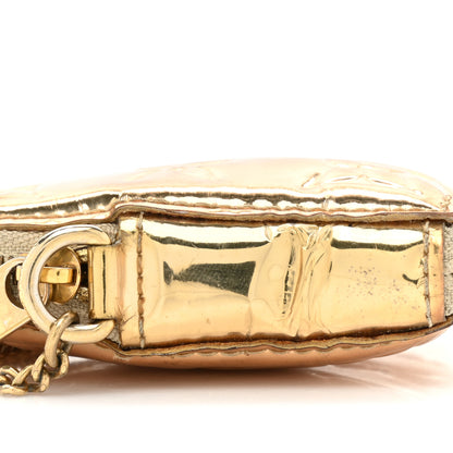 Louis Vuitton Monogram Miroir Heart Coin Purse Gold 8 of 12
