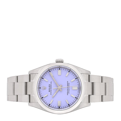 Rolex Stainless Steel 36mm Oyster Perpetual Watch Lavender 126000 2 of 5