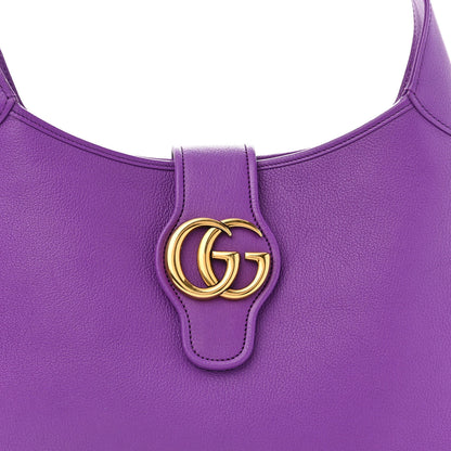 Gucci Goatskin Medium Aphrodite Shoulder Bag Shine Purple 8 of 11