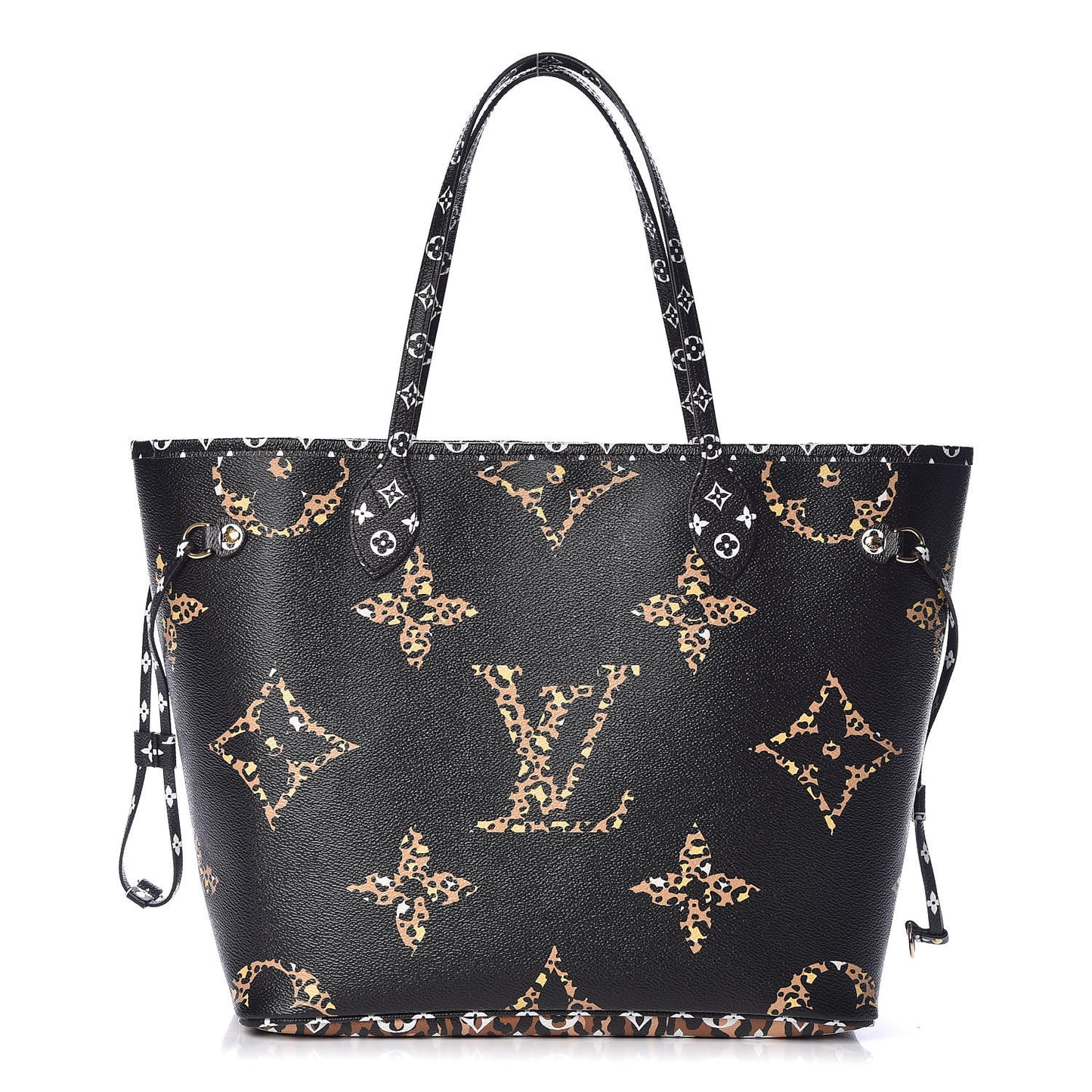 Monogram Giant Jungle Neverfull MM Black