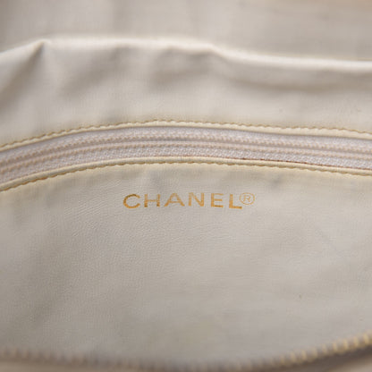 Chanel Caviar Chevron Quilted Shoulder Bag White 6 of 25