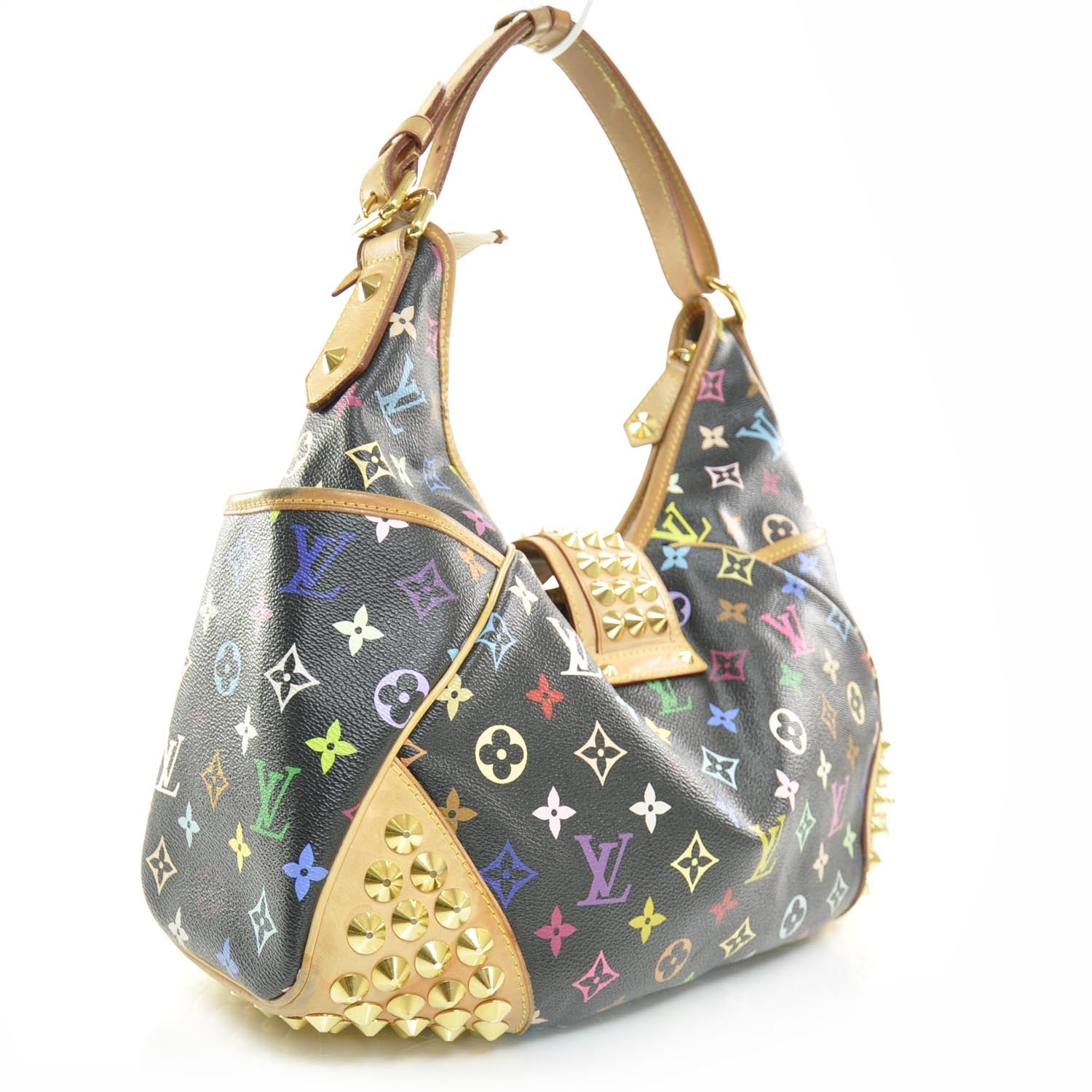 Louis Vuitton Monogram Multicolor Chrissie Black 3 of 8