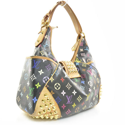 Louis Vuitton Monogram Multicolor Chrissie Black 3 of 8