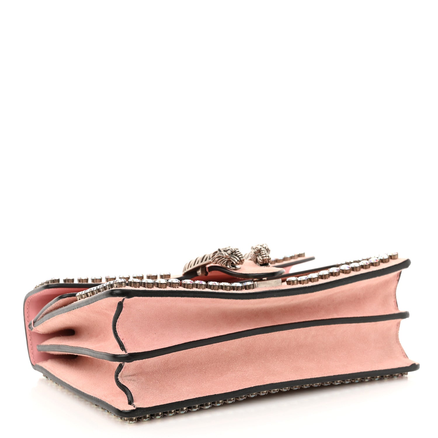 Gucci Suede Crystal Small Dionysus Shoulder Bag Peonia 4 of 12