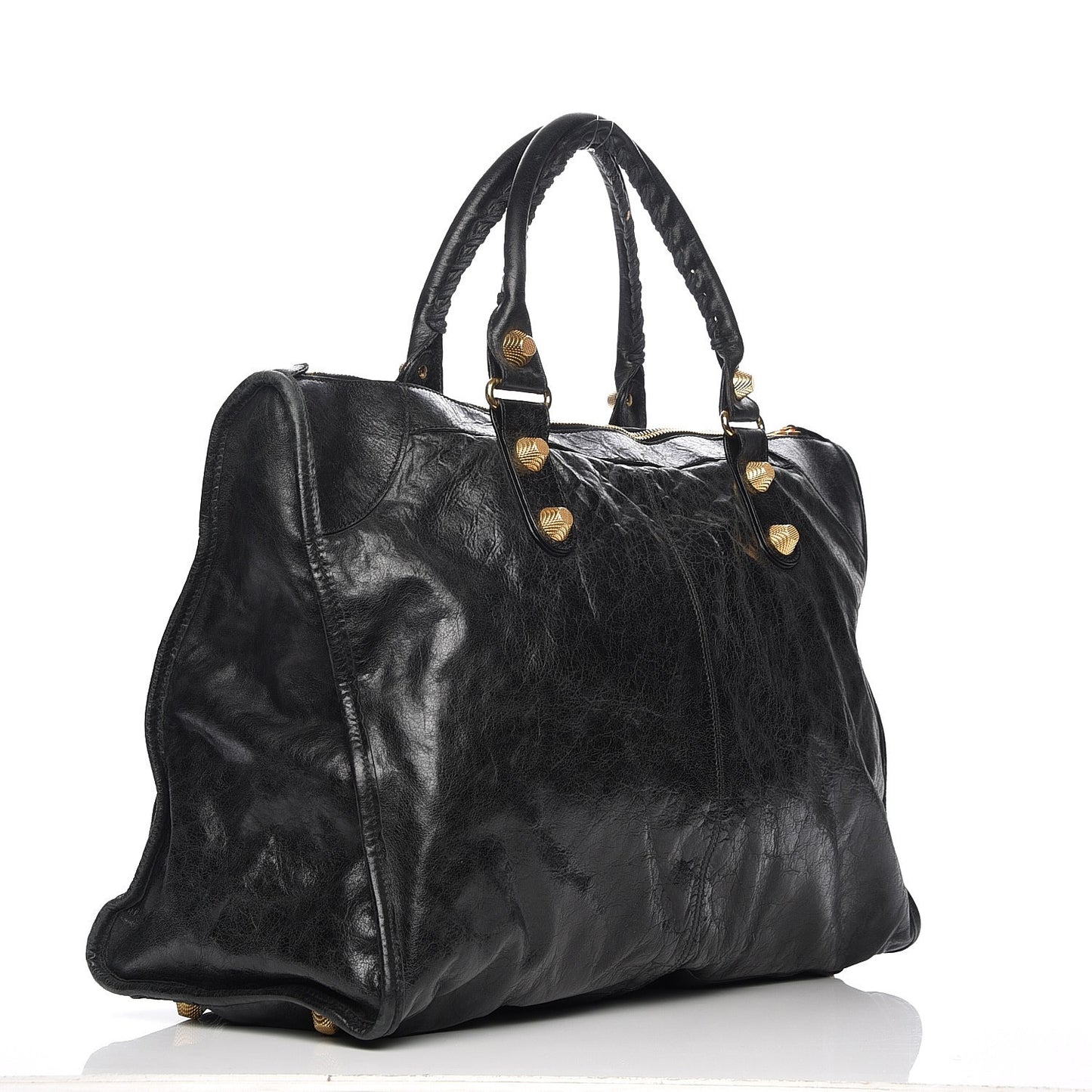 Agneau Giant 21 Gold Hardware Weekender Black