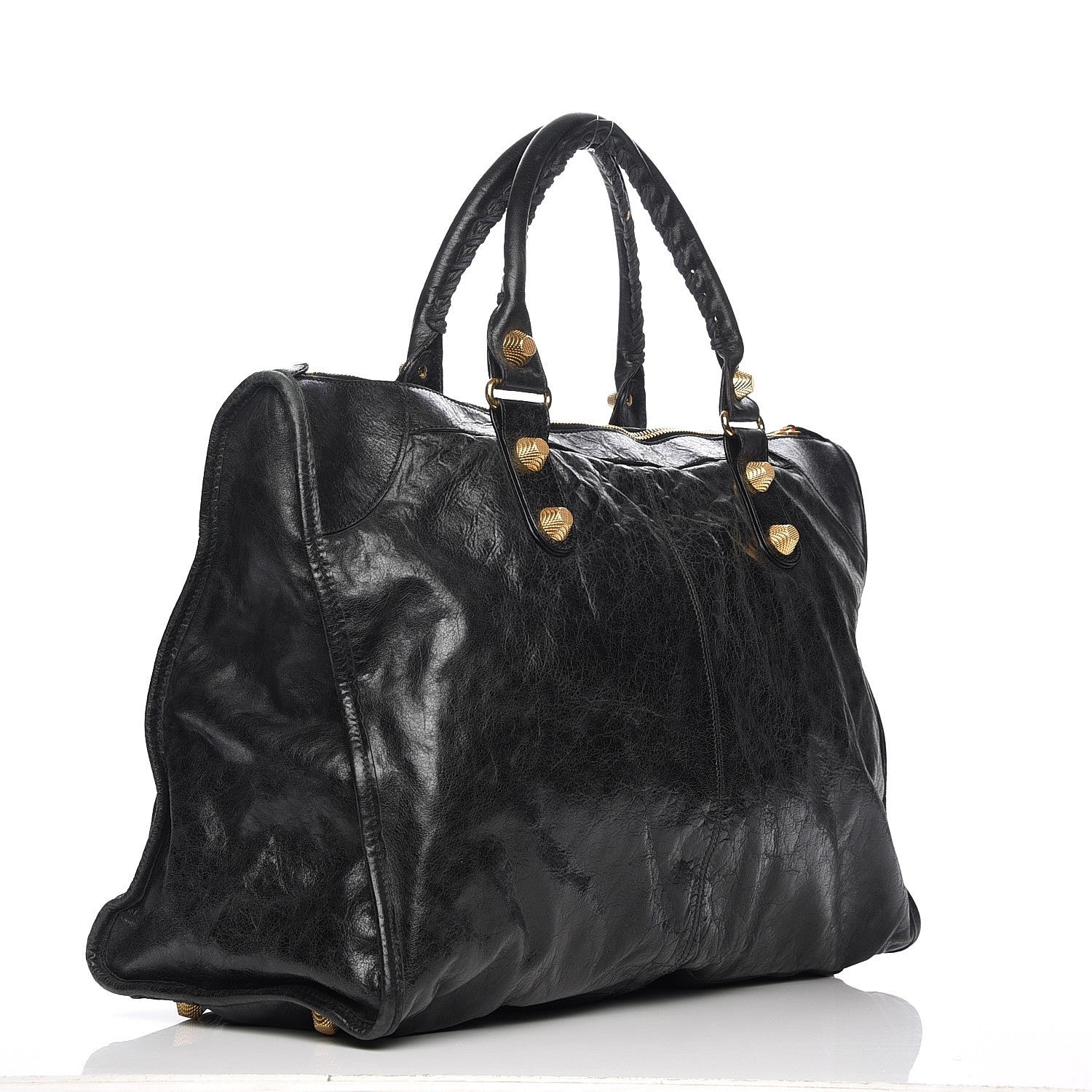 Balenciaga Agneau Giant 21 Gold Hardware Weekender Black 3 of 11