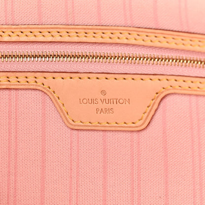 Louis Vuitton Damier Azur Delightful MM Rose Ballerine 6 of 11