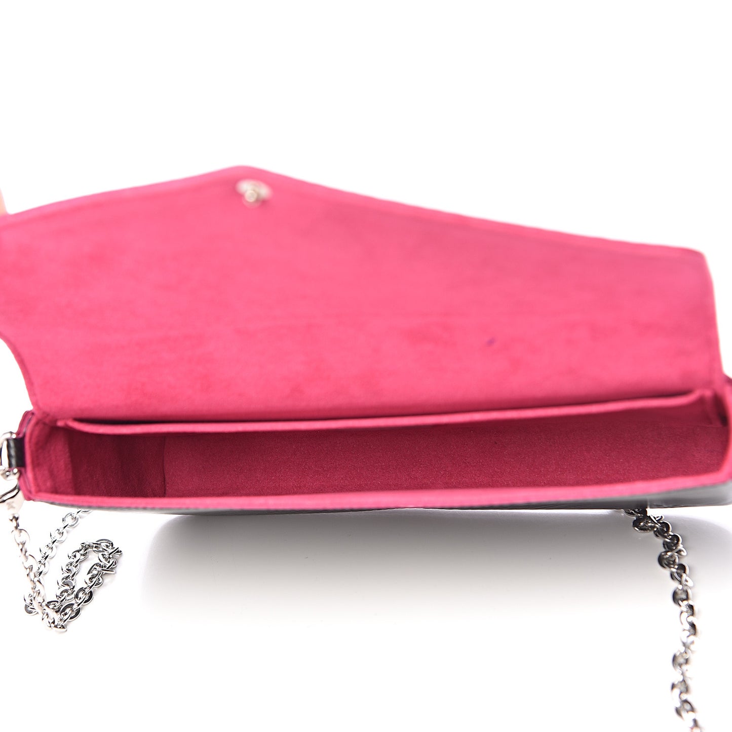 Epi Pochette Felicie Black Hot Pink