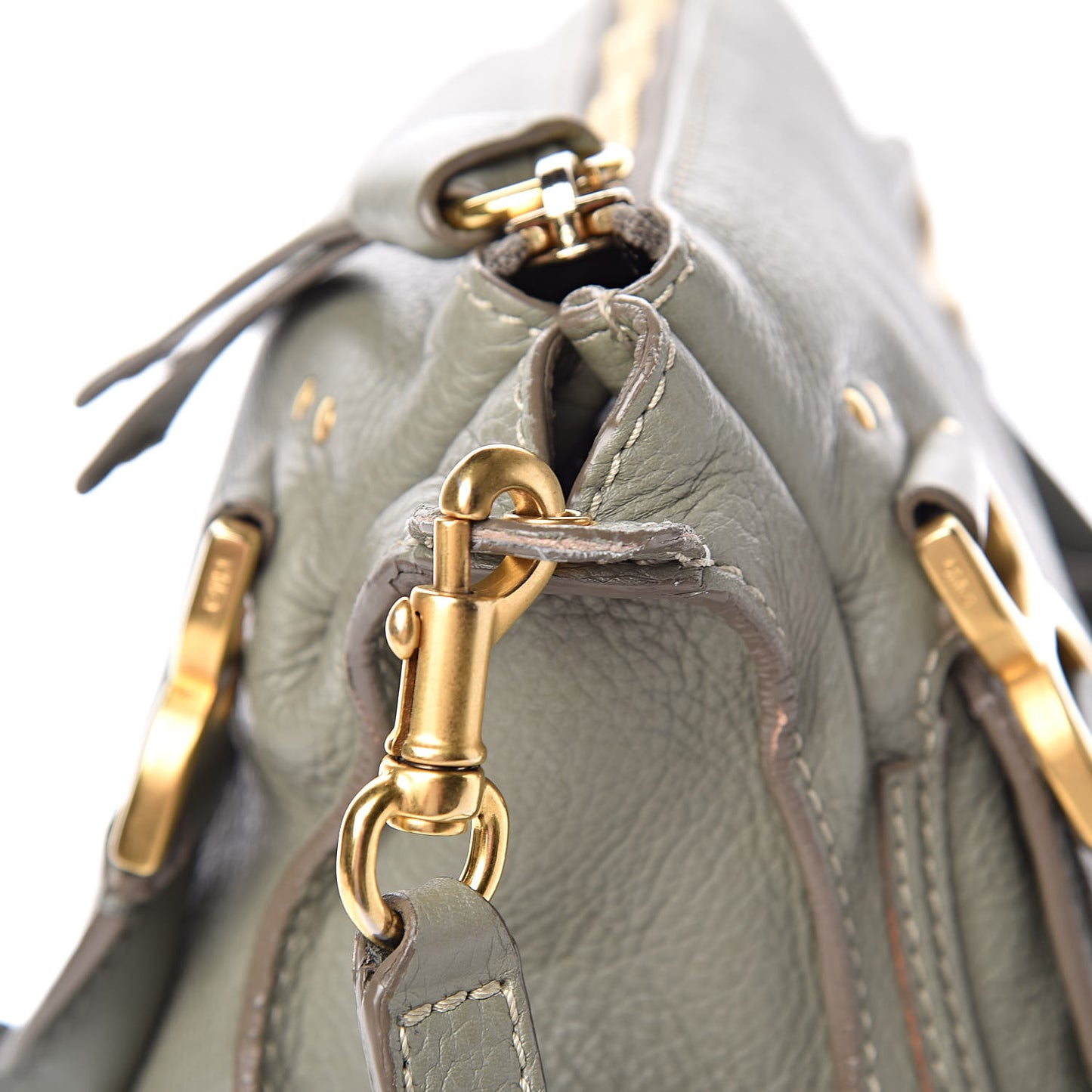Calfskin Medium Marcie Satchel Baobab Green