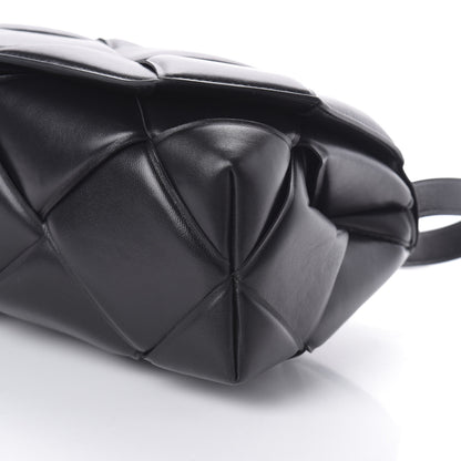 Bottega Veneta Nappa Intreccio Padded Top Handle Shoulder Bag Black 9 of 9