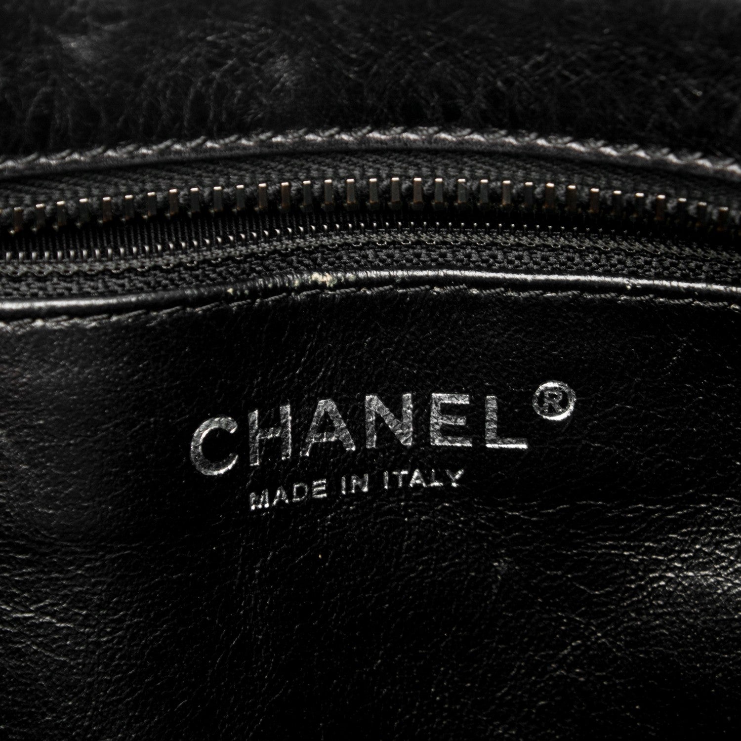 Chanel Metallic Aged Calfskin Quilted Large Reissue Camera Case Black 6 of 7