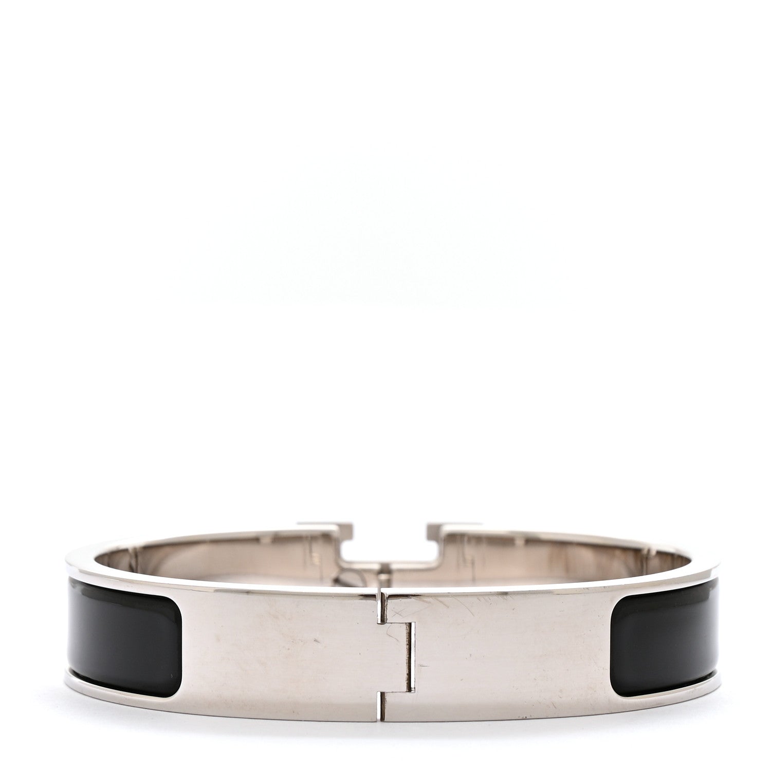 Hermes Enamel Narrow Clic Clac H Bracelet PM Black 3 of 5