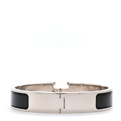 Hermes Enamel Narrow Clic Clac H Bracelet PM Black 3 of 5