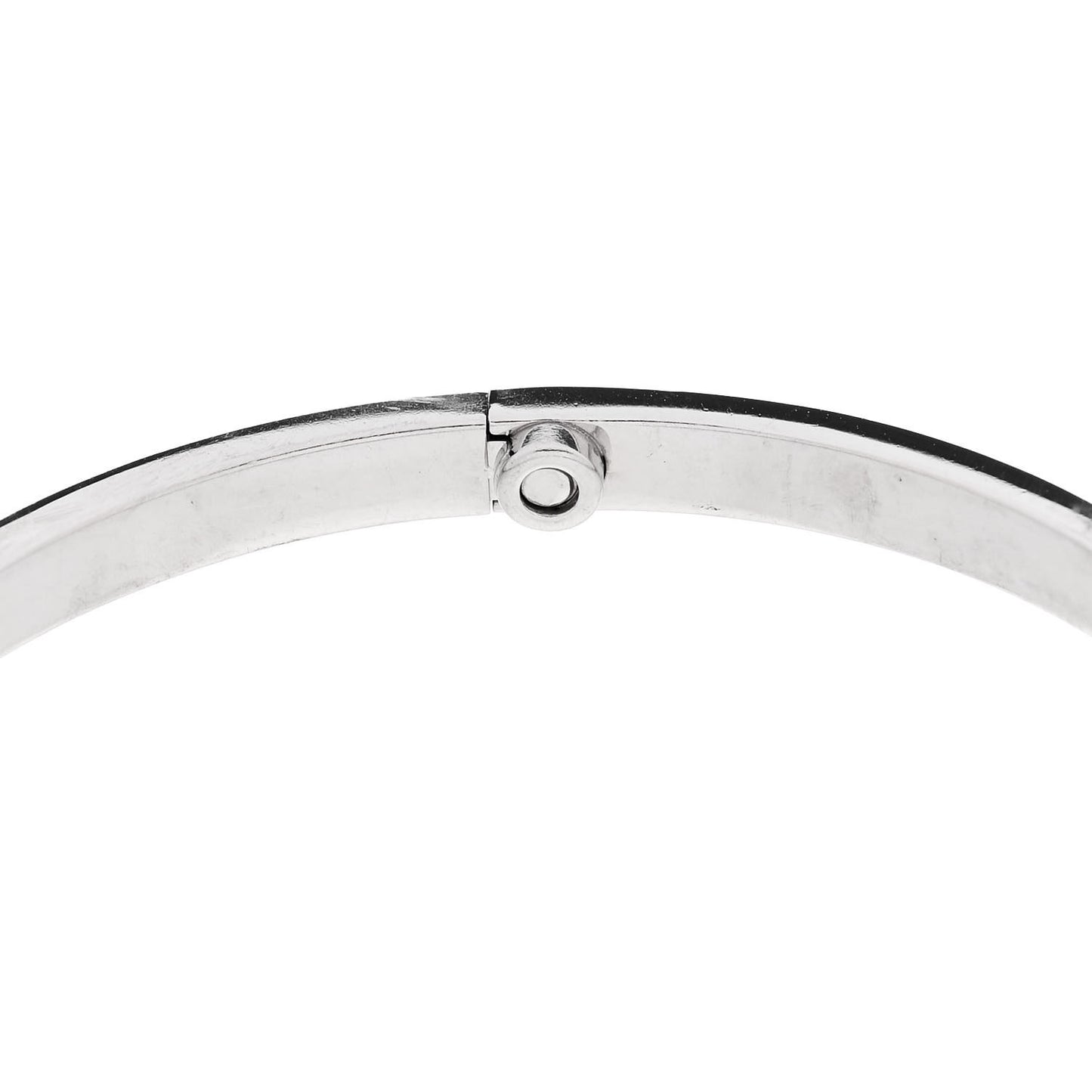 18K White Gold 6 Diamond Small LOVE Bracelet 17