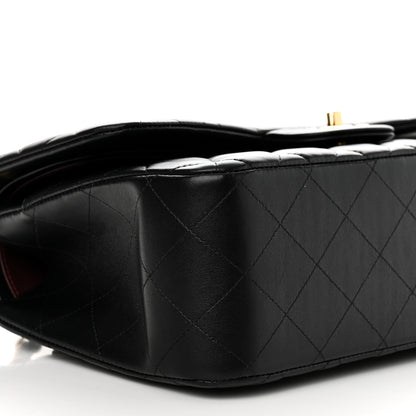 Chanel Lambskin Quilted Jumbo Double Flap Black 9 of 11