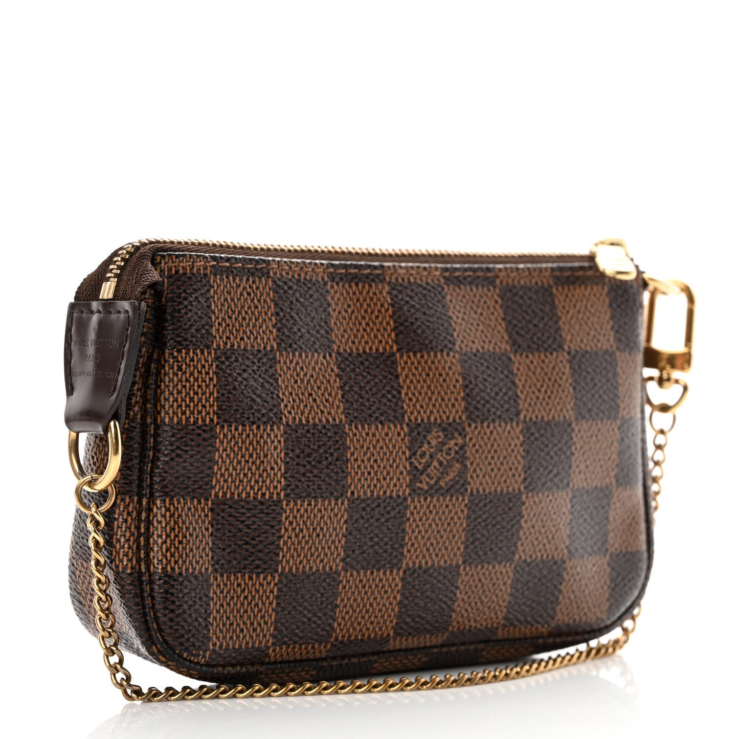 Damier Ebene Complice Trunks and Bags Mini Pochette Accessories Red