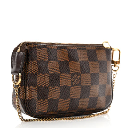 Louis Vuitton Damier Ebene Complice Trunks and Bags Mini Pochette Accessories Red 3 of 9