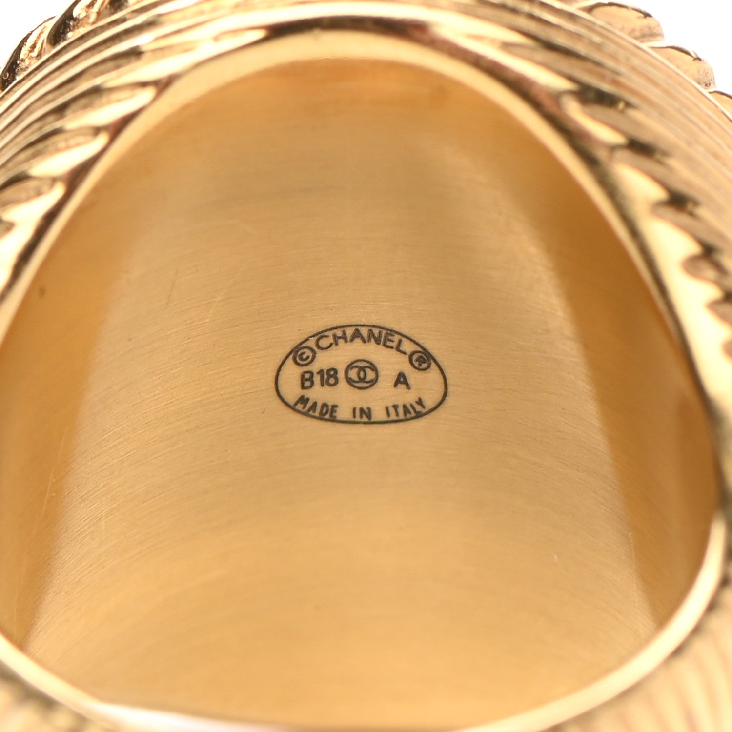 Chanel CC Ring Gold 5 of 5