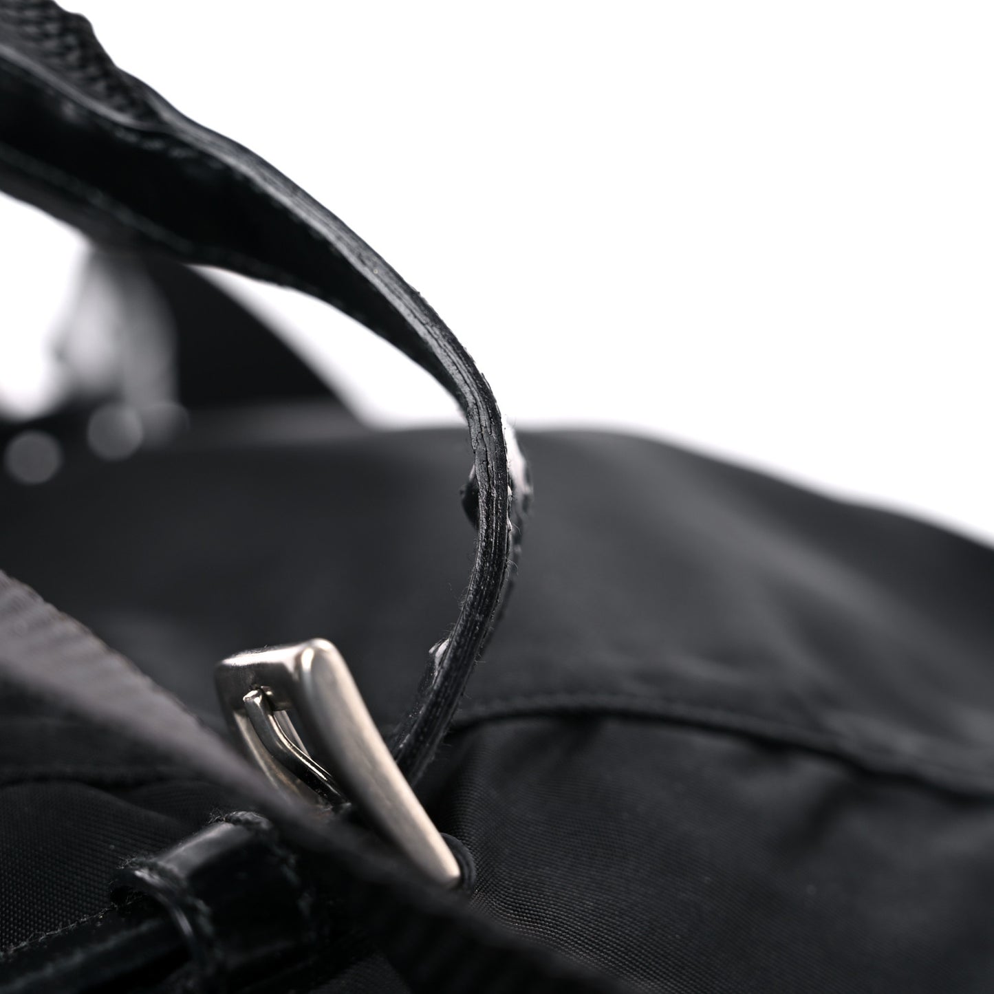 Nylon Vela Mini Cinch Backpack Black