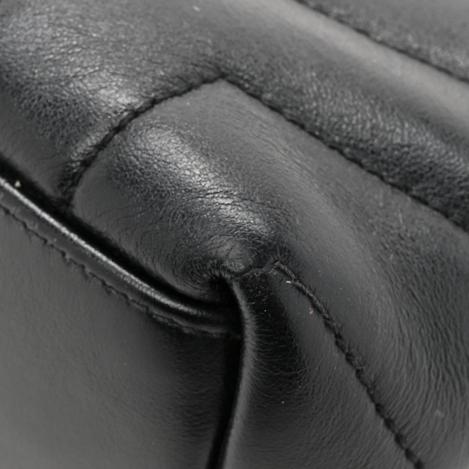Saint Laurent Calfskin Y Quilted Monogram Small Loulou Chain Satchel Black Black 14 of 14