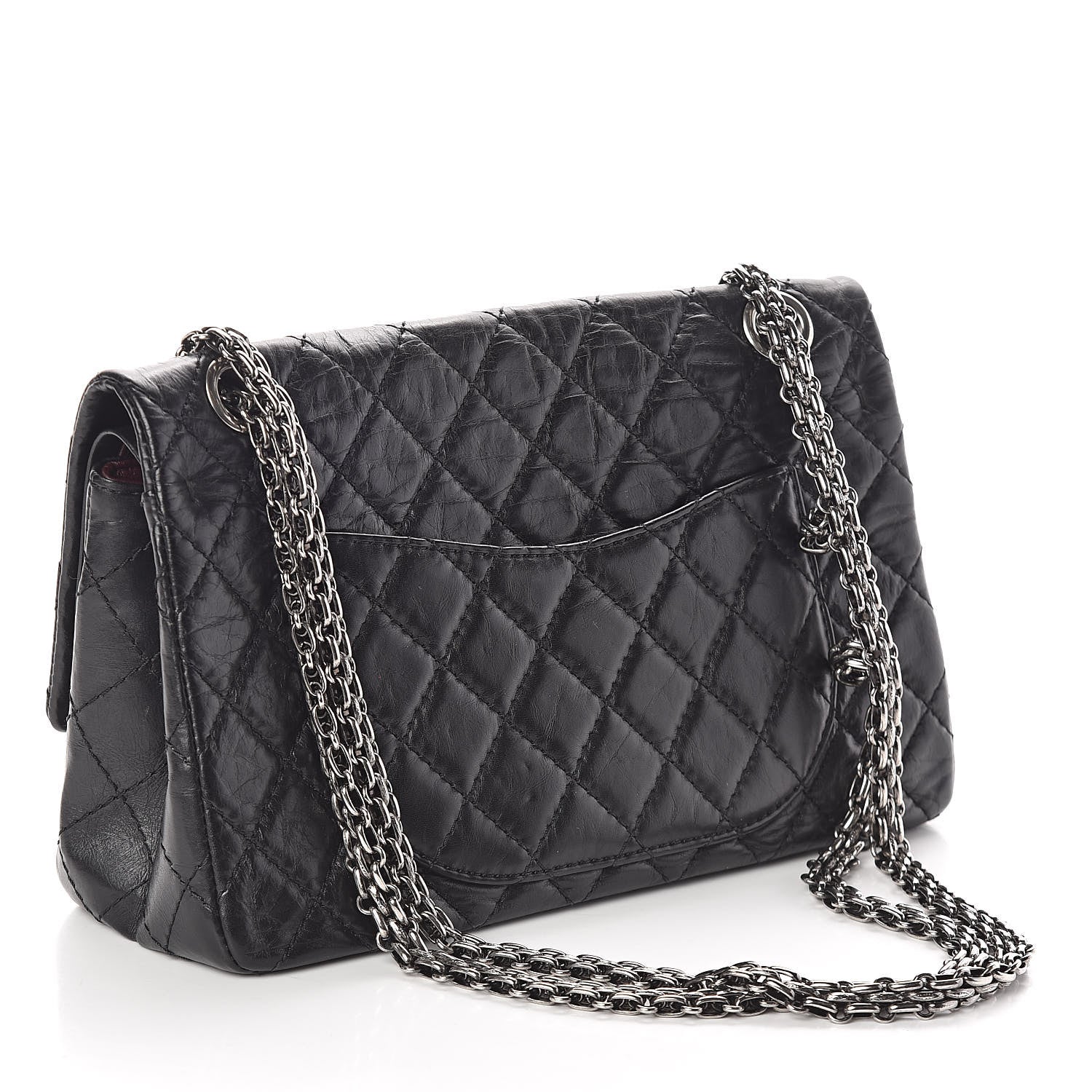 Chanel Aged Calfskin Quilted 2.55 Reissue 225 Flap Black 3 of 10