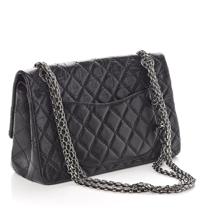Chanel Aged Calfskin Quilted 2.55 Reissue 225 Flap Black 3 of 10