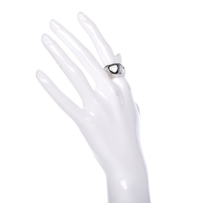 Chopard 18K White Gold Diamond Happy Heart Ring 55 7.25 2 of 5