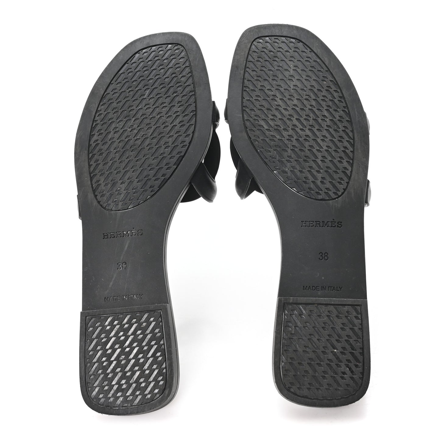 Rubber Aloha Sandals 38 Black