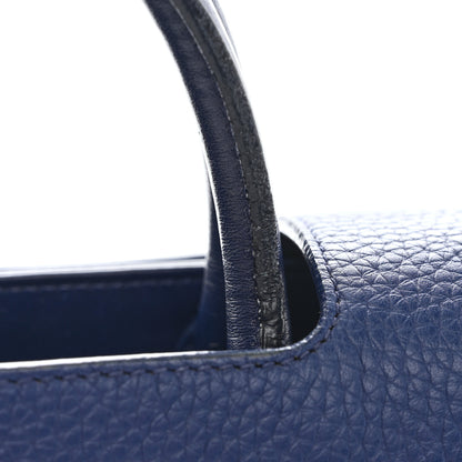 Christian Dior Bullcalf Medium Diorever Flap Navy 8 of 10