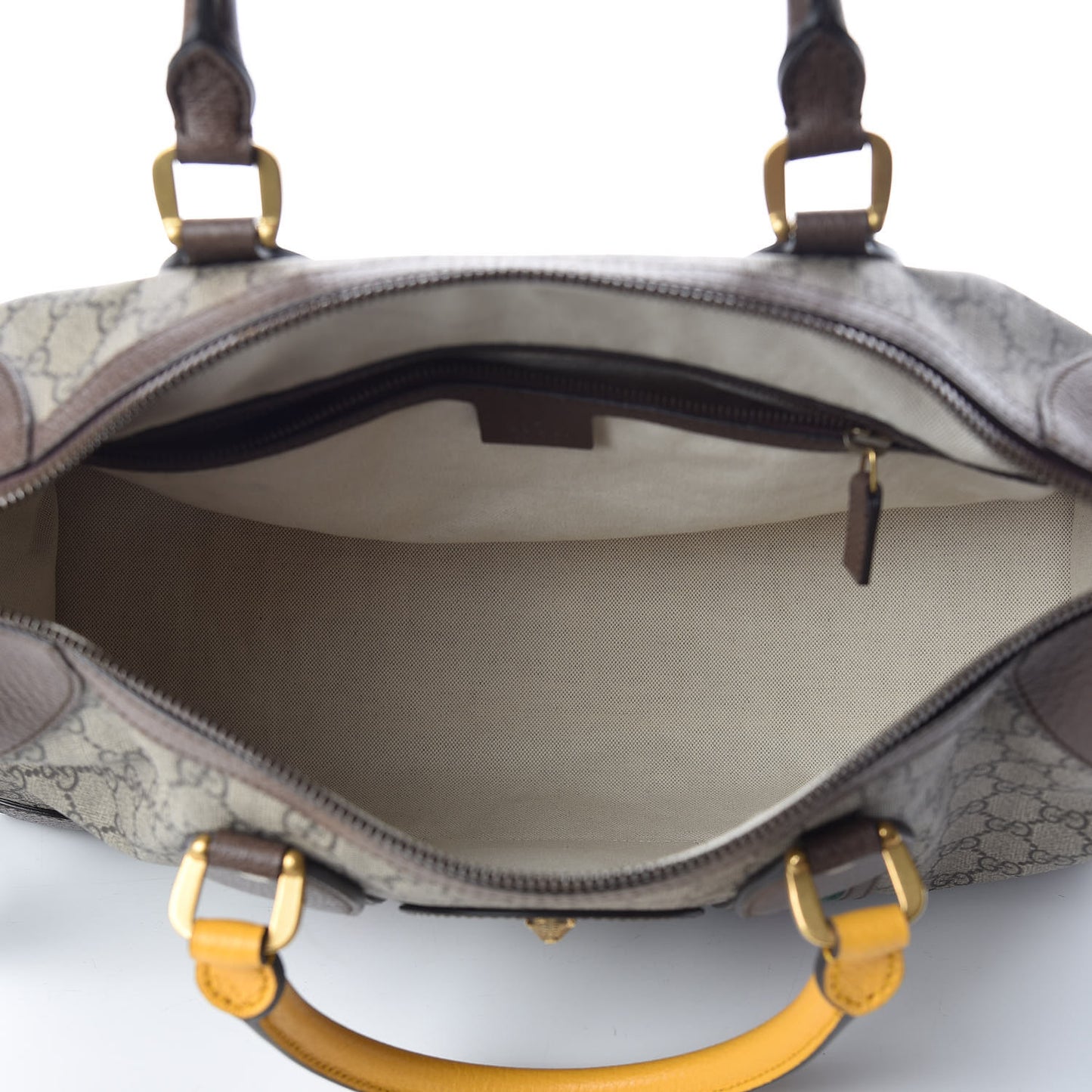 Soft GG Supreme Monogram Web Neo Vintage Duffle Bag Beige New Acero Crop