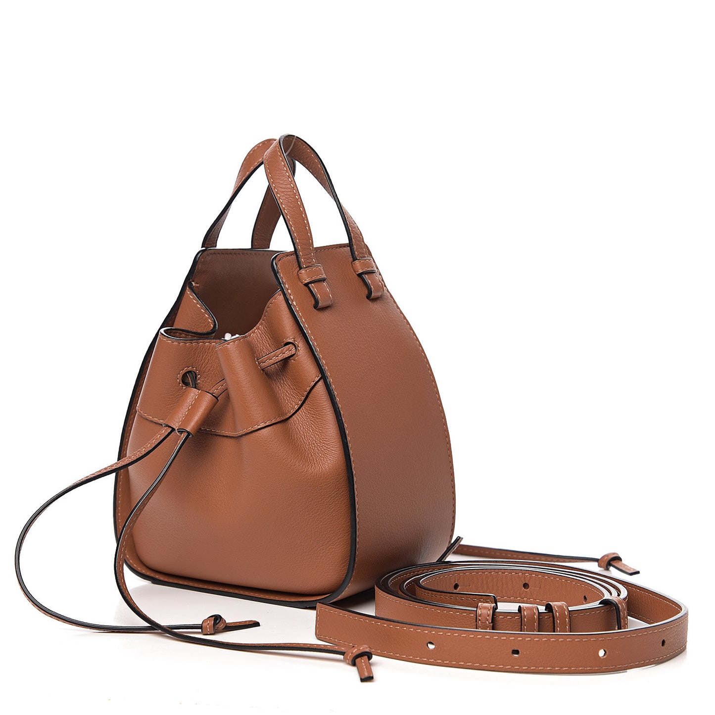 Calfskin Mini Hammock Shoulder Bag Tan