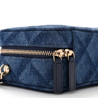 Chanel Printed Denim CC Camera Case Blue 8 of 10