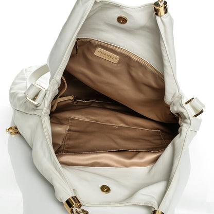 Chanel Lambskin Large Rodeo Drive Tote White 5 of 7