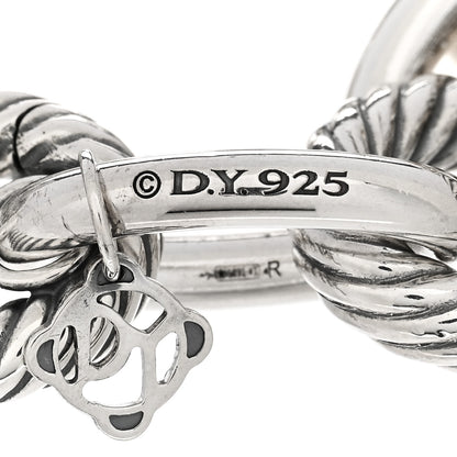 David Yurman Sterling Silver 18K Yellow Gold 19mm Extra Large Oval Link Bracelet 3 of 3