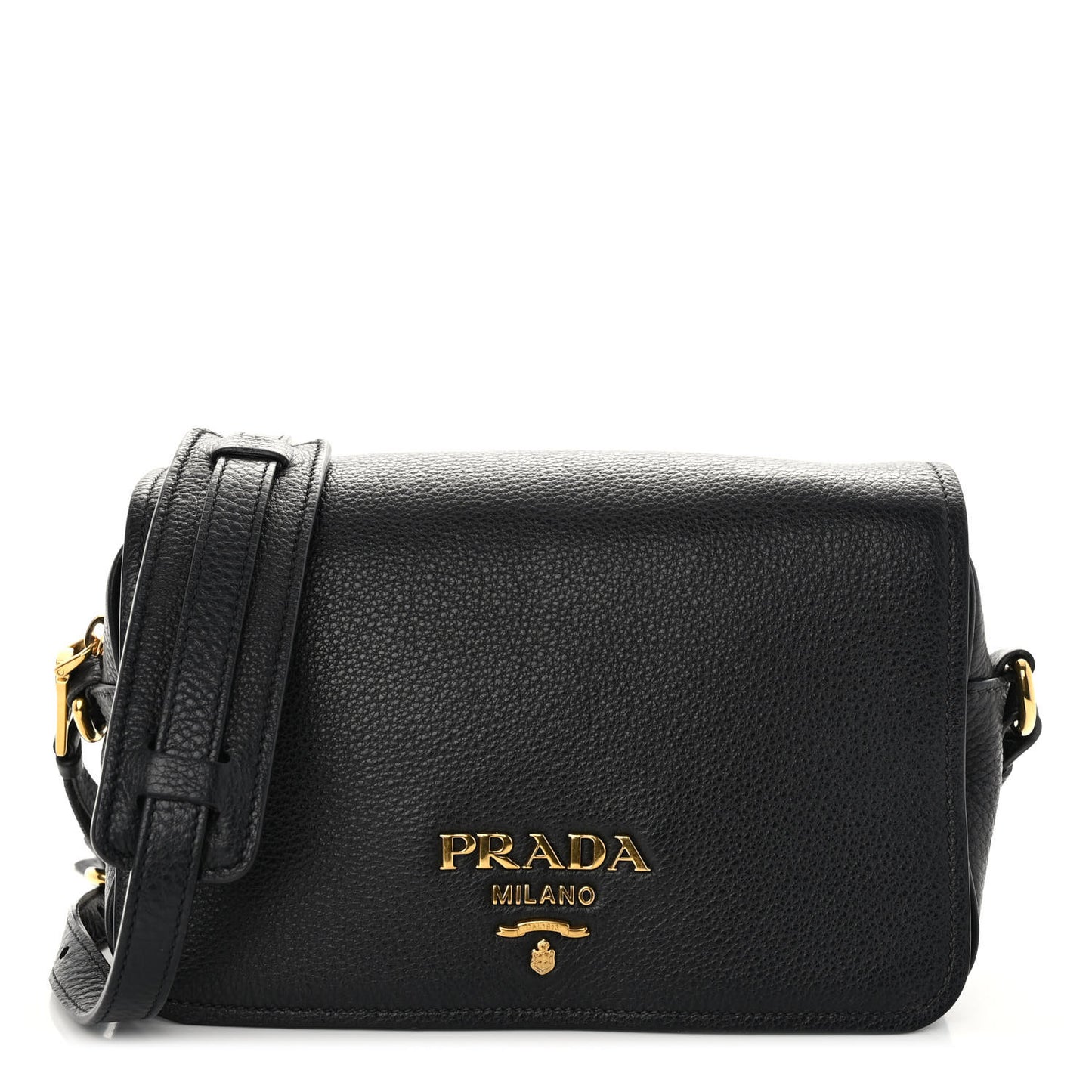 Vitello Phenix Crossbody Bag Black