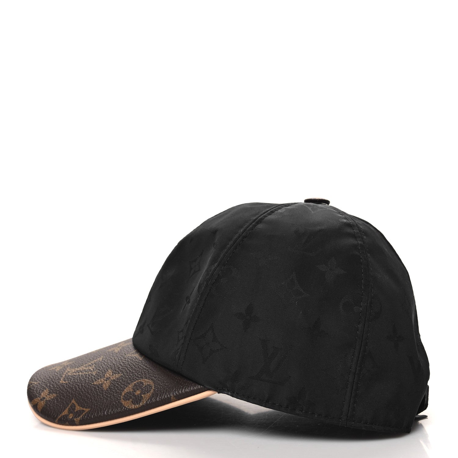Louis Vuitton Polyester Silk Monogram LV Get Ready Cap M Black 6 of 8