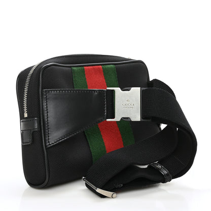 Gucci Canvas Web Slim Belt Bag Black 3 of 10