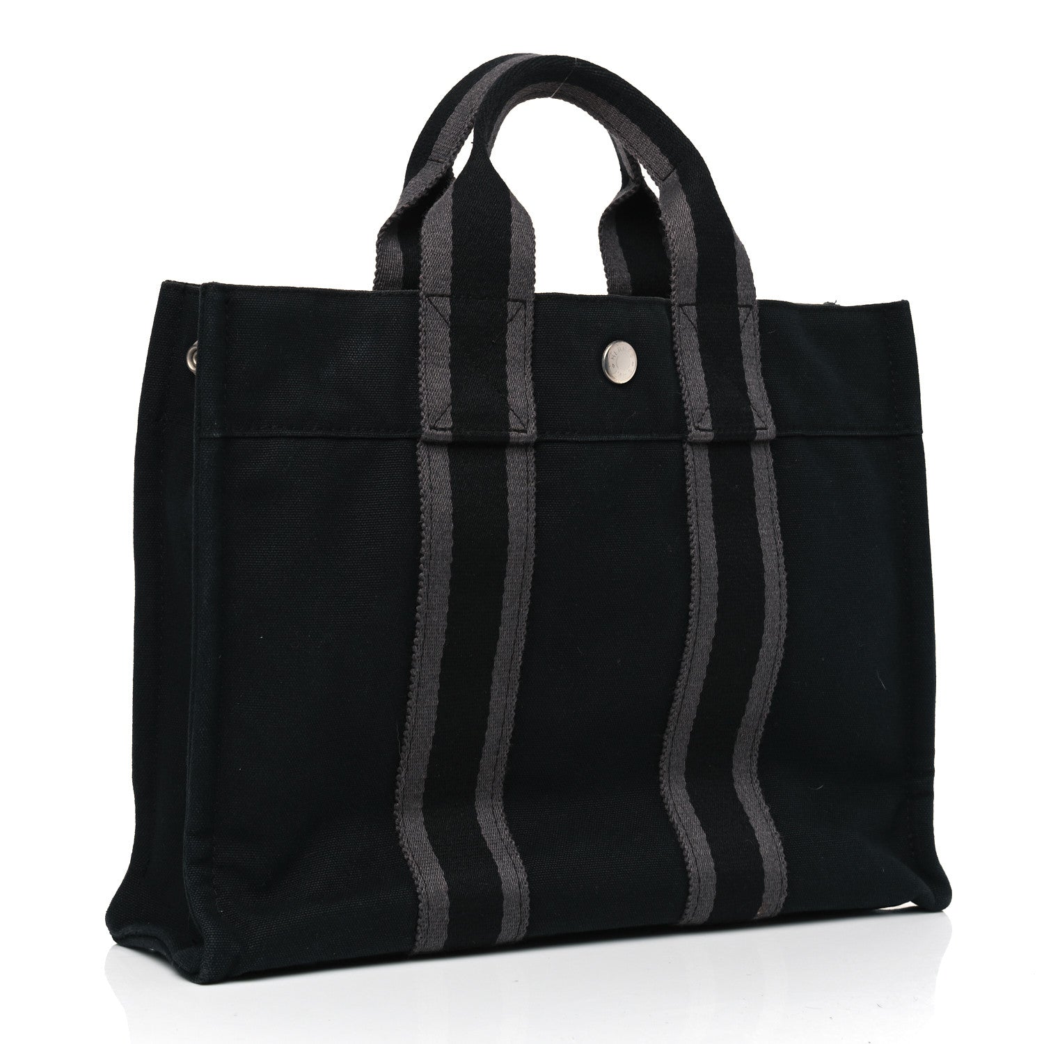 Hermes Canvas Herline PM Tote Black 2 of 9