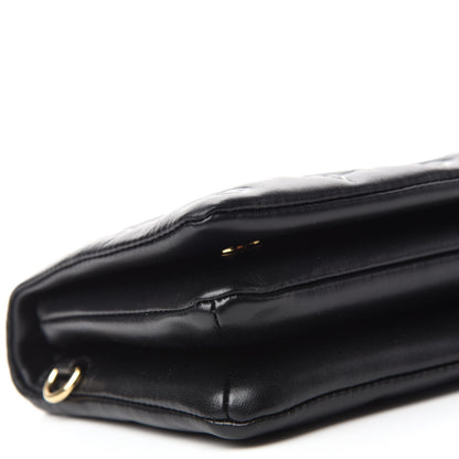 Louis Vuitton Lambskin Embossed Monogram Pochette Coussin Black 6 of 9