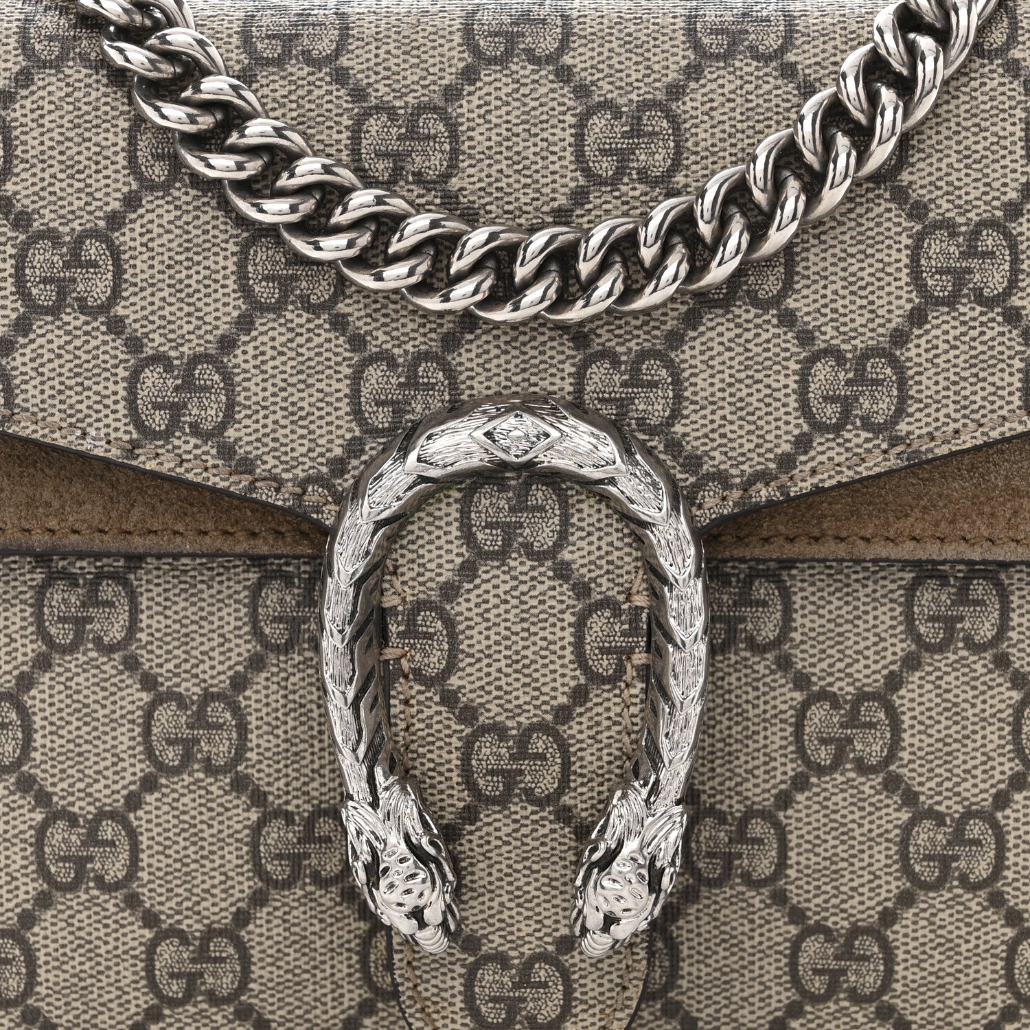 Gucci GG Supreme Monogram Mini Dionysus Shoulder Bag Taupe 8 of 13